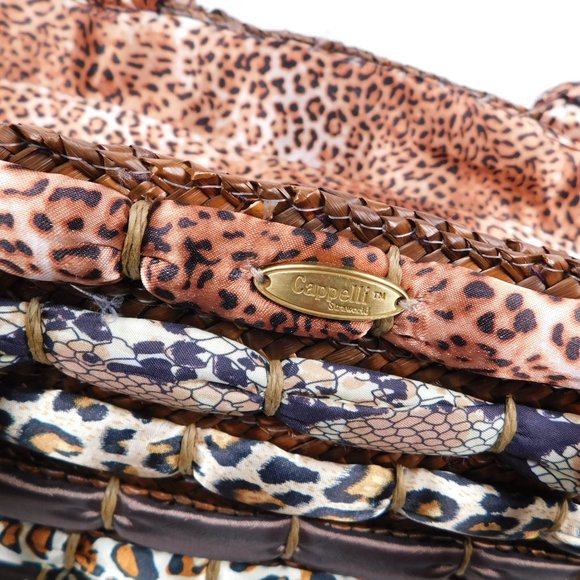 Cappelli Straworld purse straw tote satchel medium handbag purse (12124) - Picture 8 of 9